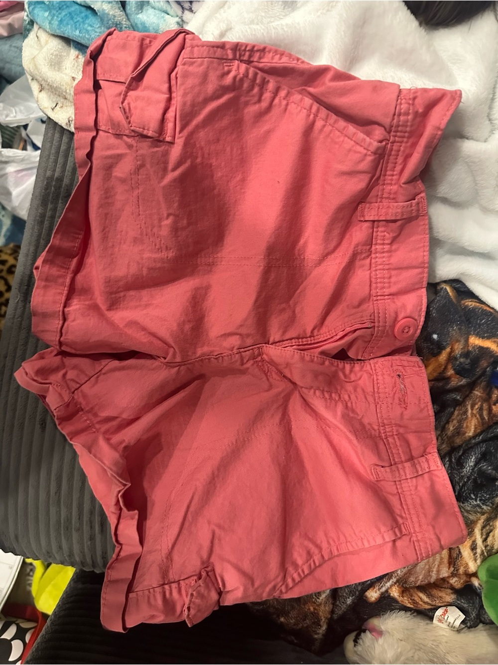 Lee Coral Pink Casual Bermuda Shorts